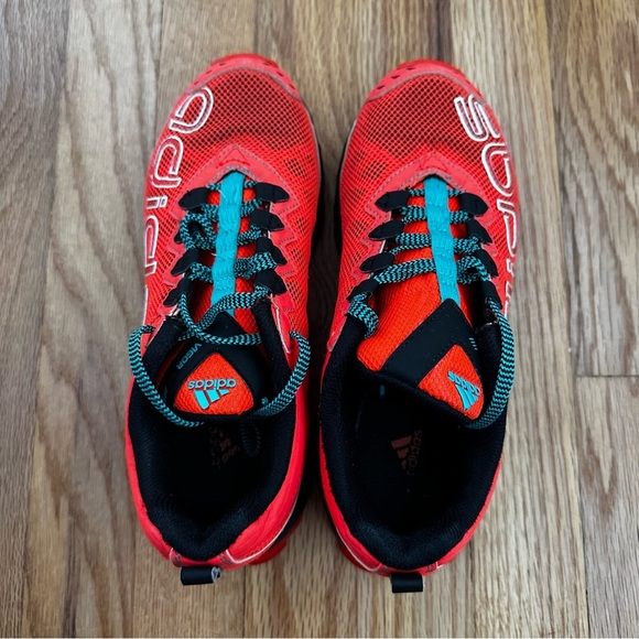 Adidas Vigor TR 4 Ortholite Unisex Neon Orange Running Sneakers Size 5 - Picture 5 of 9